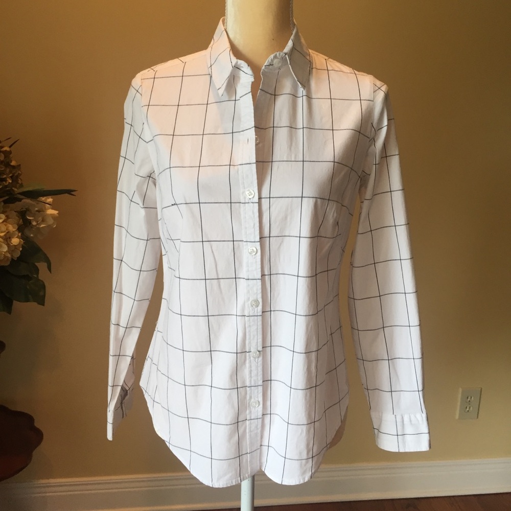 Zac and Rachel Gris stripe button up EUC M
